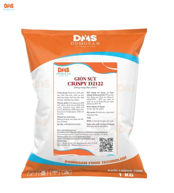 PHỤ GIA HỖ TRỢ ĐỘ GIÒN SẦN SẬT CHO SẢN PHẨM- CRISPY D2122